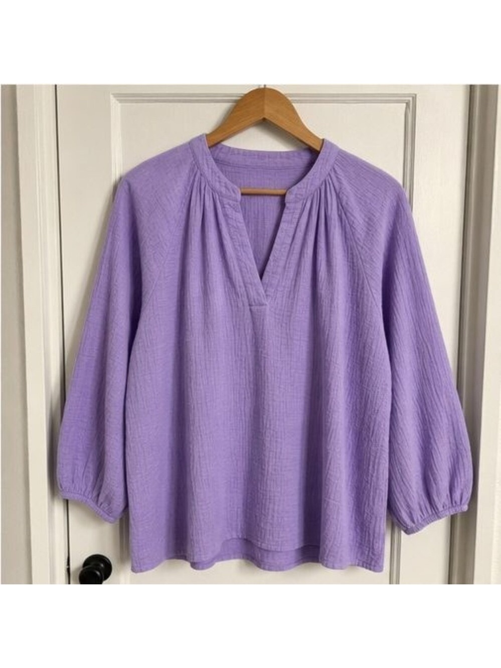 Rust V Neck Top